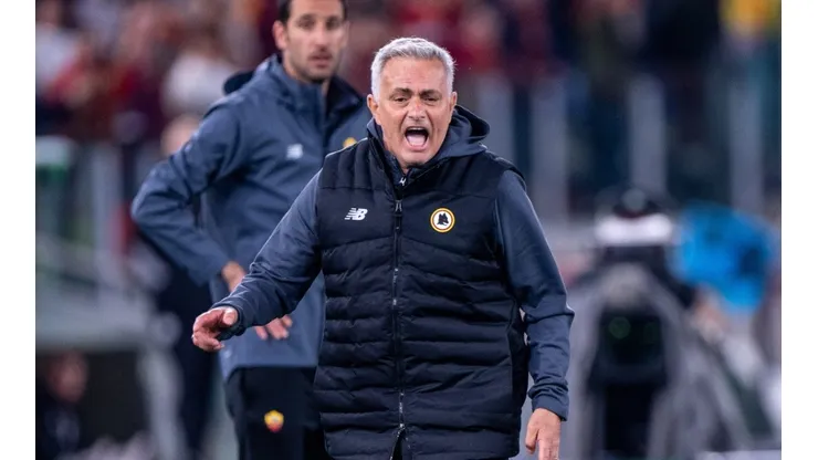 José Mourinho, entrenador de la Roma.