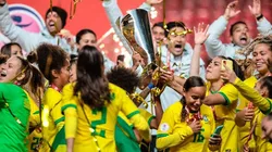 Brasil en celebración de Sudamericano.
