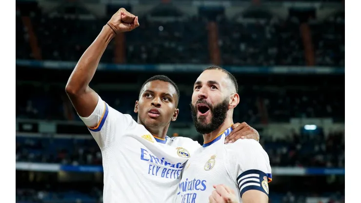 Rodrygo y Benzema, los goleadores del Merengue en Champions League.