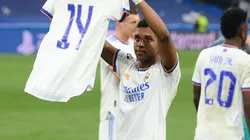 Rodrygo en celebración con Real Madrid.