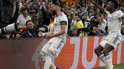 El grito de Benzema ante una nueva épica de Real Madrid en Champions.