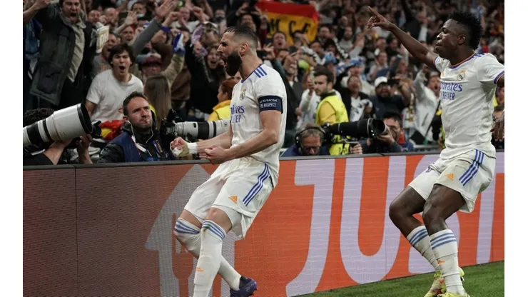 El grito de Benzema ante una nueva épica de Real Madrid en Champions.
