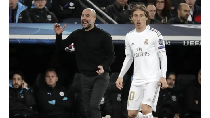 Guardiola en el Bernabéu