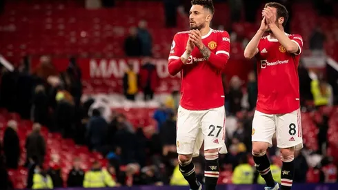 Manchester United en reciente partido.