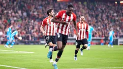 Festejo de gol de Athletic.