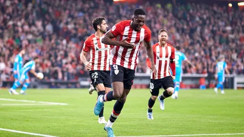 Festejo de gol de Athletic.