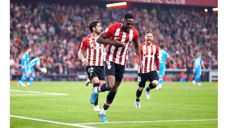 Festejo de gol de Athletic.