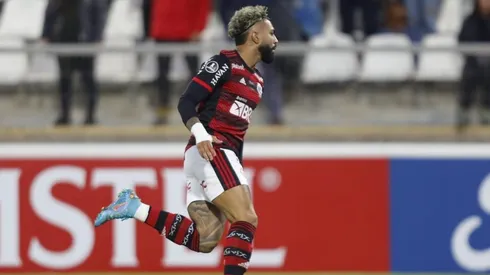 Festejo de gol de Gabigol.