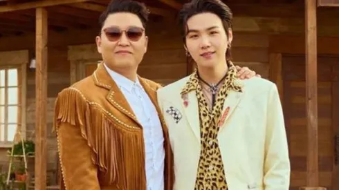 PSY y Suga se juntan por primera vez.