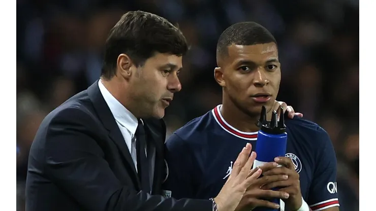 Mauricio Pochettino y Kylian Mbappé
