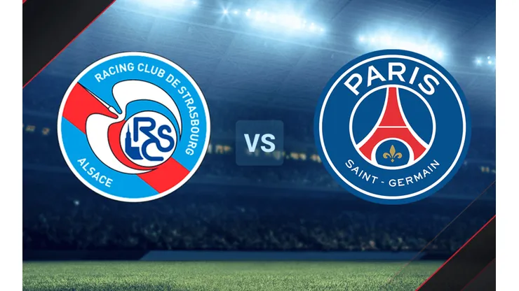 Racing de Estrasburgo vs. PSG por la Ligue 1 de Francia.