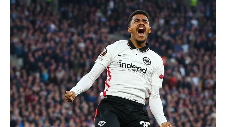 Ansgar Knauff, autor del primer gol para Frankfurt.