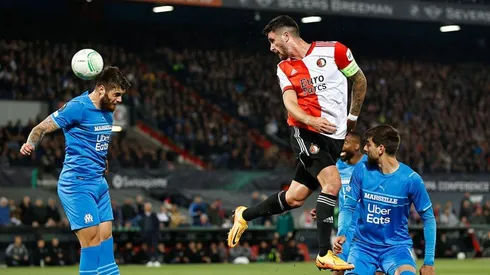 Acción de juego en la Conference League.