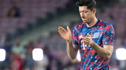 Robert Lewandowski en el Camp Nou.