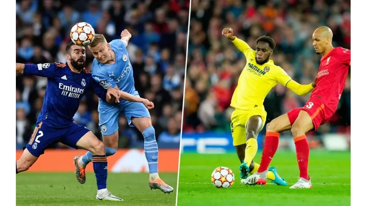 Manchester City, Real Madrid, Villarreal y Liverpool buscan un lugar en la final.