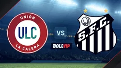 Unión La Calera vs. Santos por la Copa Sudamericana.