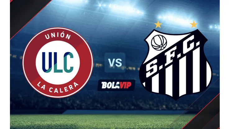 Unión La Calera vs. Santos por la Copa Sudamericana.