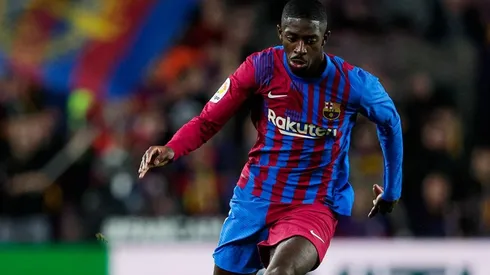 Dembélé en juego con Barcelona.