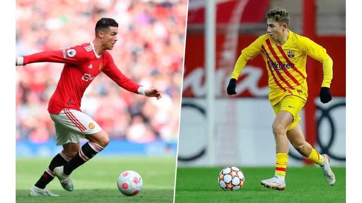 Cristiano Ronaldo y Fermín López Marín.