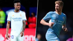 Vinícius Júnior y Kevin De Bruyne.