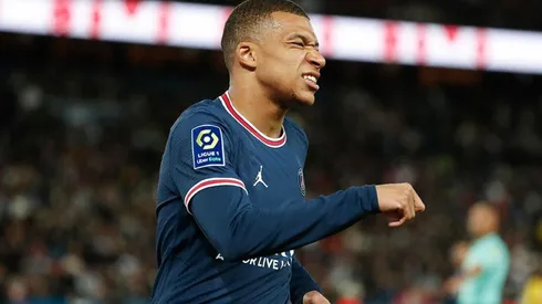 Kylian Mbappé en partido de la Ligue 1.