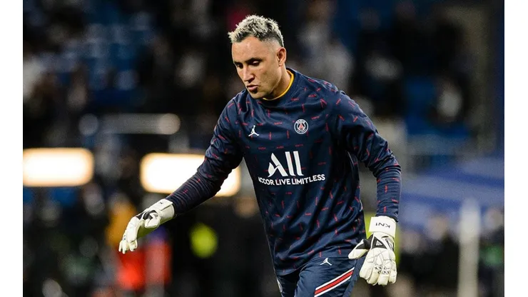 Keylor Navas en entrenamiento con PSG.