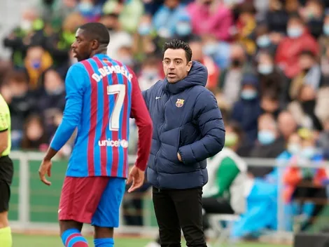 Xavi elogia a Dembélé frente a todos en el Barça: "Encima no tiene ni contrato"
