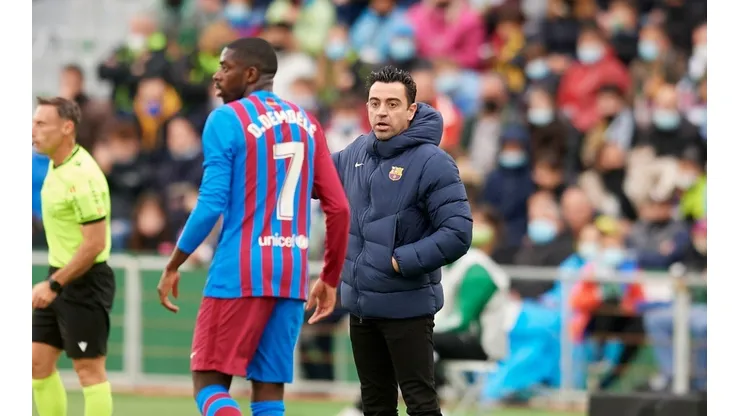 Xavi Hernández reconoce a Dembélé.