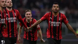 Festejo de gol de Milan.