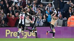 Miguel Almirón, el goleador de la noche en Newcastle.