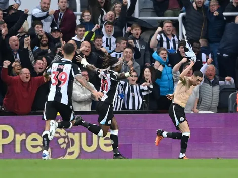 Almirón marcó un golazo para Newcastle y exhibió un tatuaje de River