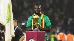 Sadio Mané en la consagración de Senegal.