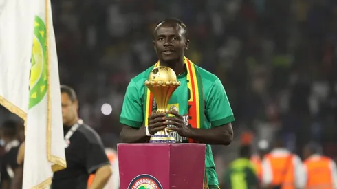 Sadio Mané en la consagración de Senegal.
