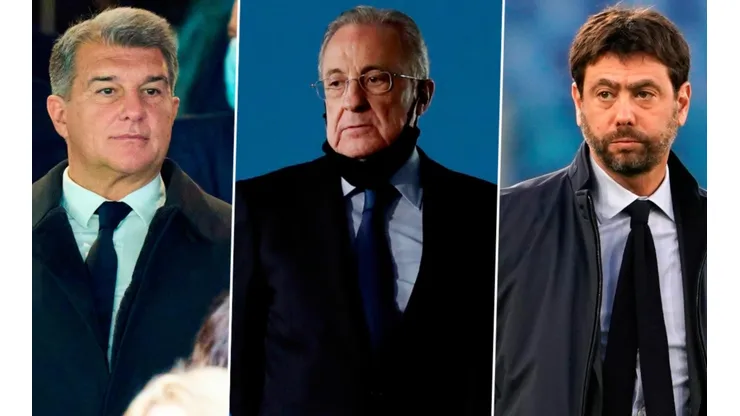 Joan Laporta, Florentino Pérez, Andrea Agnelli
