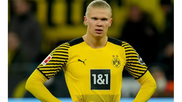 Erling Haaland en un encuentro con Borussia Dortmund.