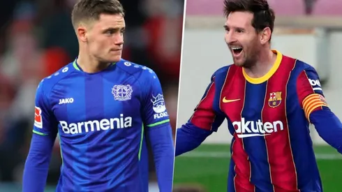 Florian Wirtz y un guiño al Barcelona por Messi.