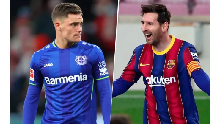 Florian Wirtz y un guiño al Barcelona por Messi.