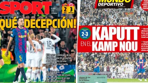 Portadas sobre Barcelona en España.