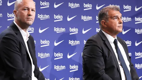 Cruyff y Laporta, de Barcelona.