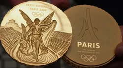 Modelo de la medalla de oro que otorgará París 2024