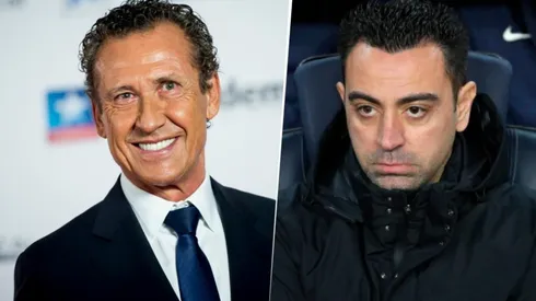 Jorge Valdano le salió al cruce a Xavi Hernández.