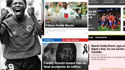 Homenajes de los medios europeos a Freddy Rincón.