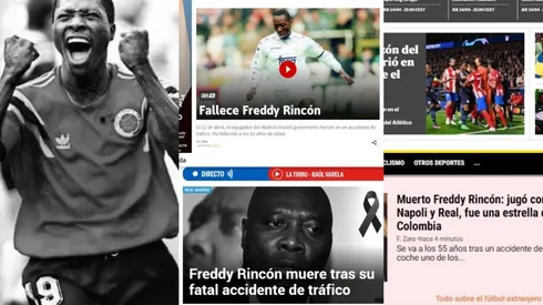 Homenajes de los medios europeos a Freddy Rincón.