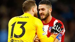 Oblak y Koke hablaron