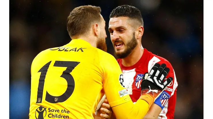 Oblak y Koke hablaron