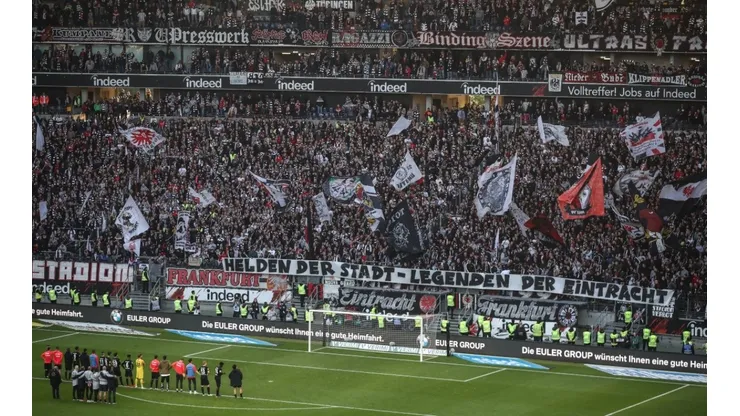 Fans del Eintracht Frankfurt.