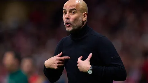 Guardiola en dirección deCity.