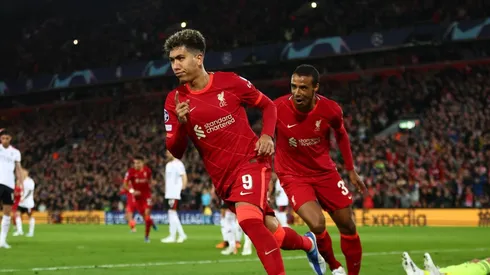 Roberto Firmino, autor de un doblete en Anfield Road.