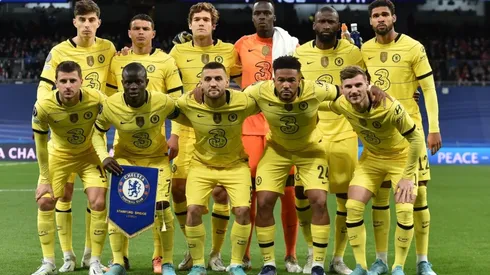 Jugadores del Chelsea ante Real Madrid.