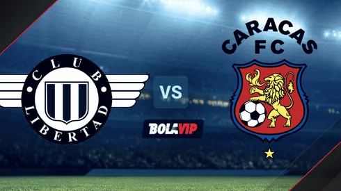 Libertad vs. Caracas por la Copa Libertadores.